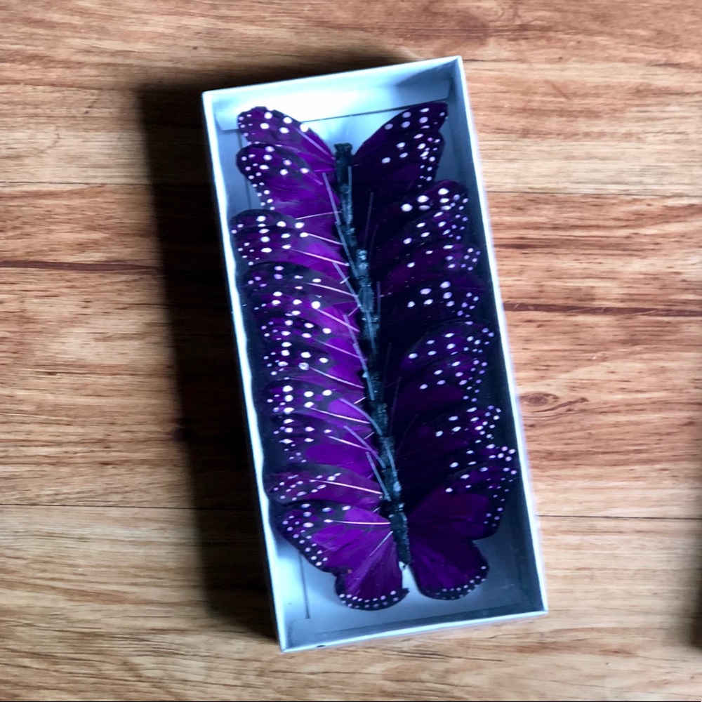 Royal purple Monarch Butterfly crafts Artificial